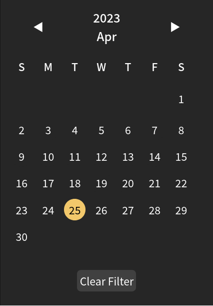 screenshot of fastodo's calendar view feature