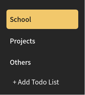 screenshot of fastodo's multiple list feature